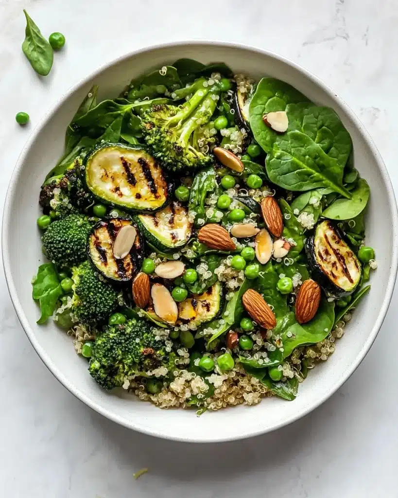 Roasted Green Vegan Salad Recipe