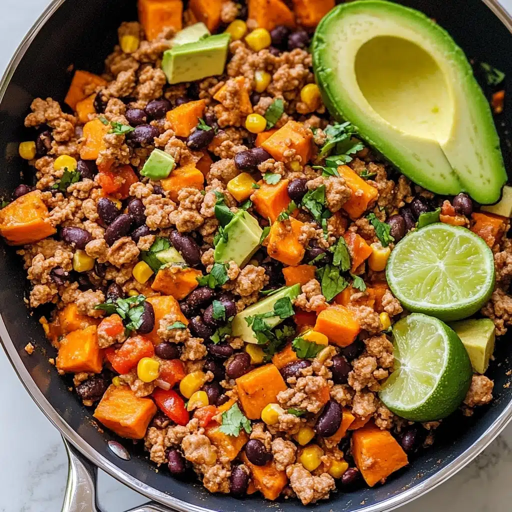 Ground Turkey Skillet with Sweet Potatoes and Black Beans Recipe - Recipe Image