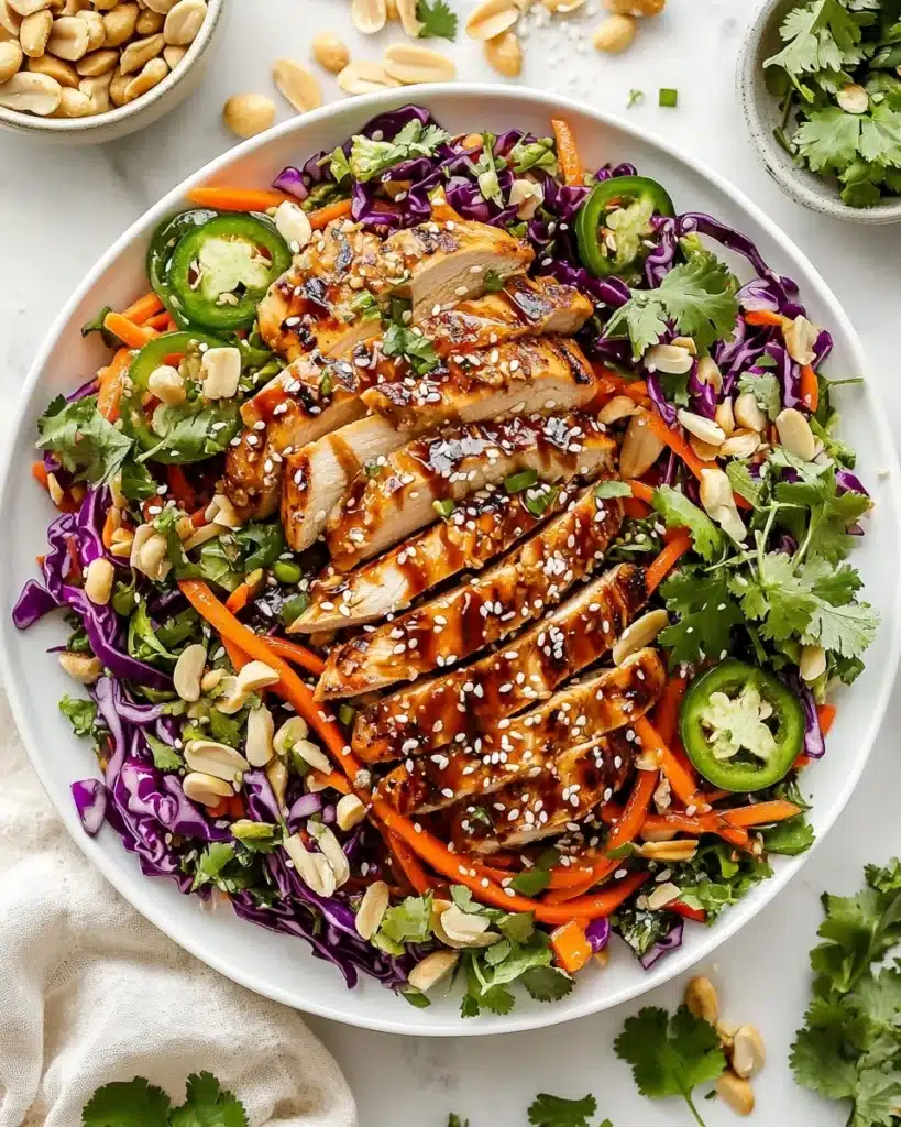 Sesame Chicken Cabbage Crunch Salad Recipe
