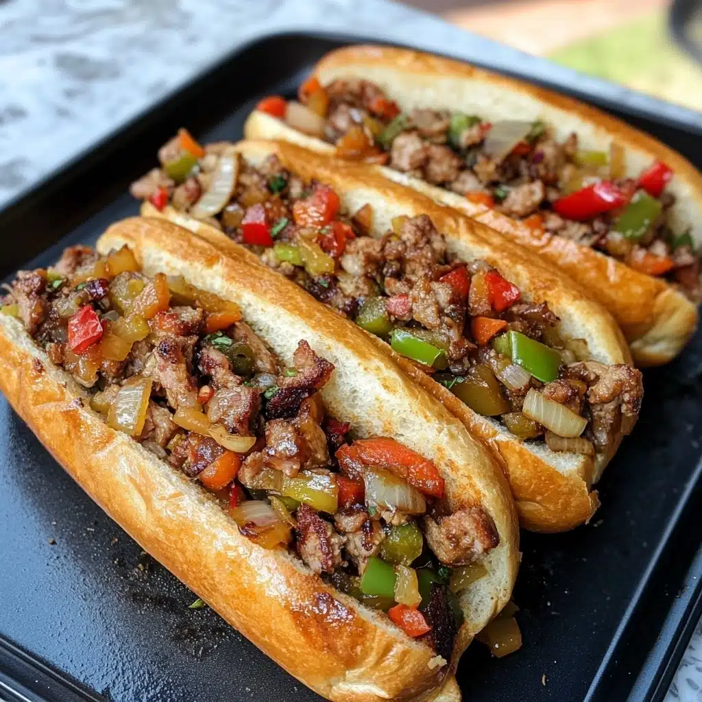 Blackened Chicken Thigh Cheesesteak Recipe with Creamy Cajun Sauce Recipe - Recipe Image