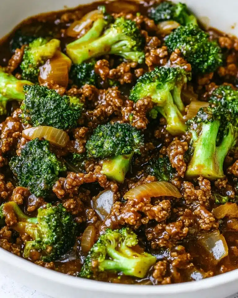 Honey Garlic Ground Beef and Broccoli Recipe