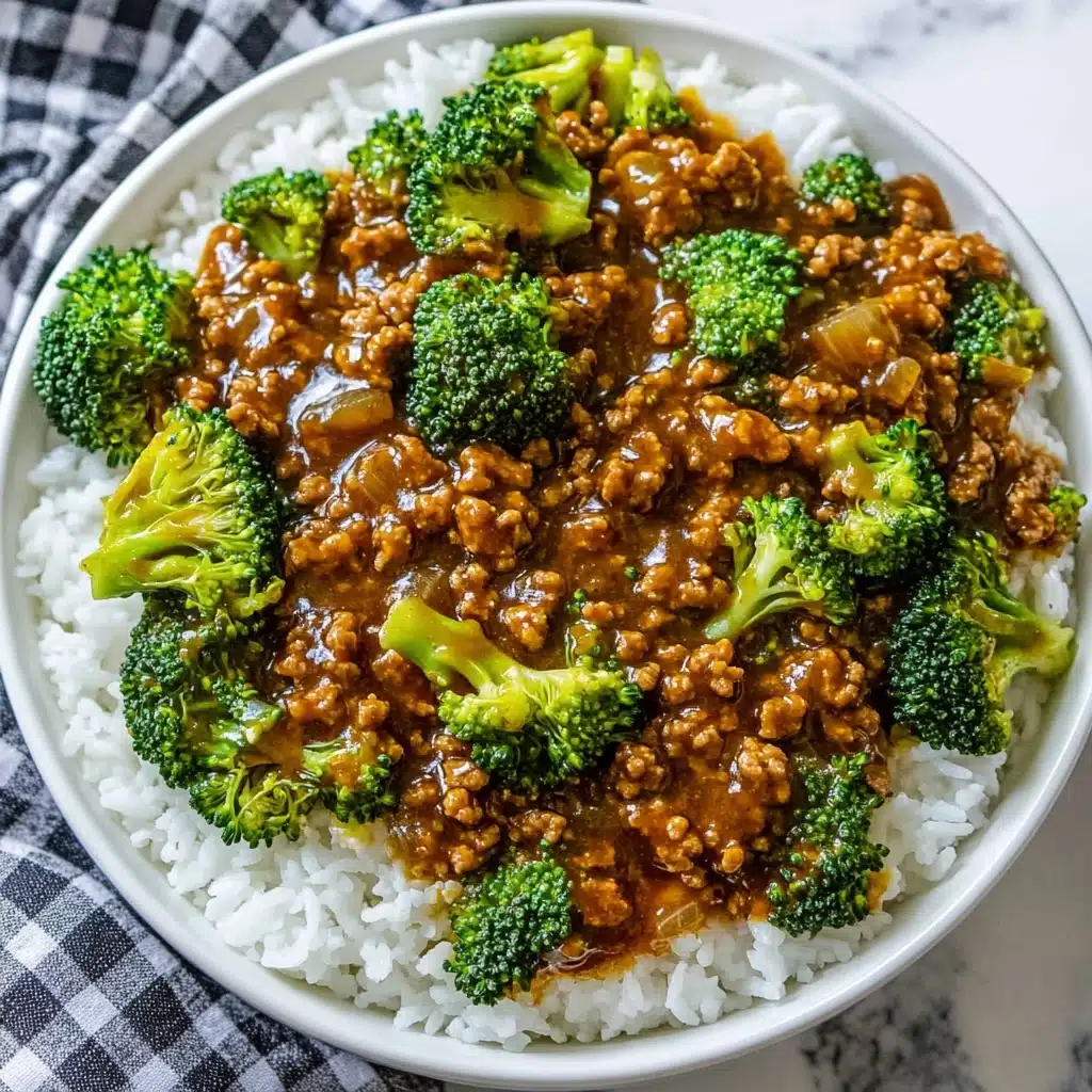 Honey Garlic Ground Beef and Broccoli Recipe - Recipe Image