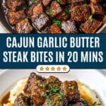 Cajun Garlic Butter Steak Bites Recipe