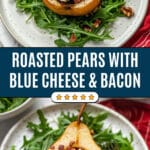 Roasted Pears with Blue Cheese & Walnuts Recipe