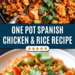 One Pot Spanish Chicken and Rice Recipe
