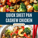 Sheet Pan Cashew Chicken Recipe