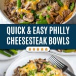 Philly Cheesesteak Bowls Recipe