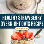 Strawberries and Cream Overnight Oats Recipe