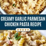 Crock Pot Garlic Parmesan Chicken Pasta Recipe