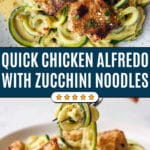 Chicken Alfredo with Zucchini Noodles Recipe
