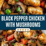 Black Pepper Chicken with Mushrooms Recipe