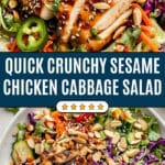 Sesame Chicken Cabbage Crunch Salad Recipe