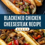 Blackened Chicken Thigh Cheesesteak Recipe with Creamy Cajun Sauce Recipe