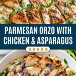 Creamy Parmesan Orzo with Chicken and Asparagus Recipe