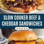 Slow Cooker Beef and Cheddar Sandwiches Recipe