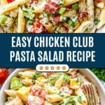 Chicken Club Pasta Salad Recipe