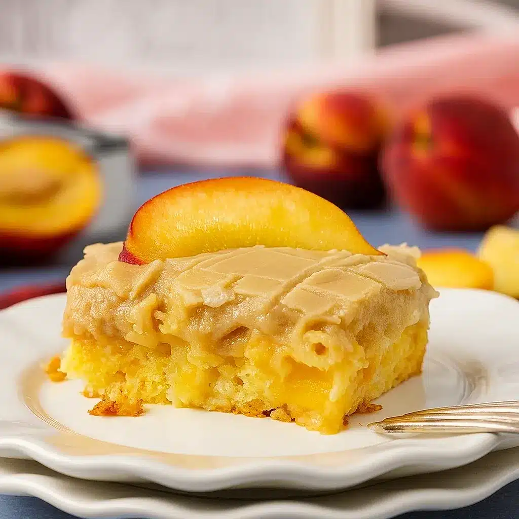 Brown Sugar Peach Cake Recipe - Recipe Image