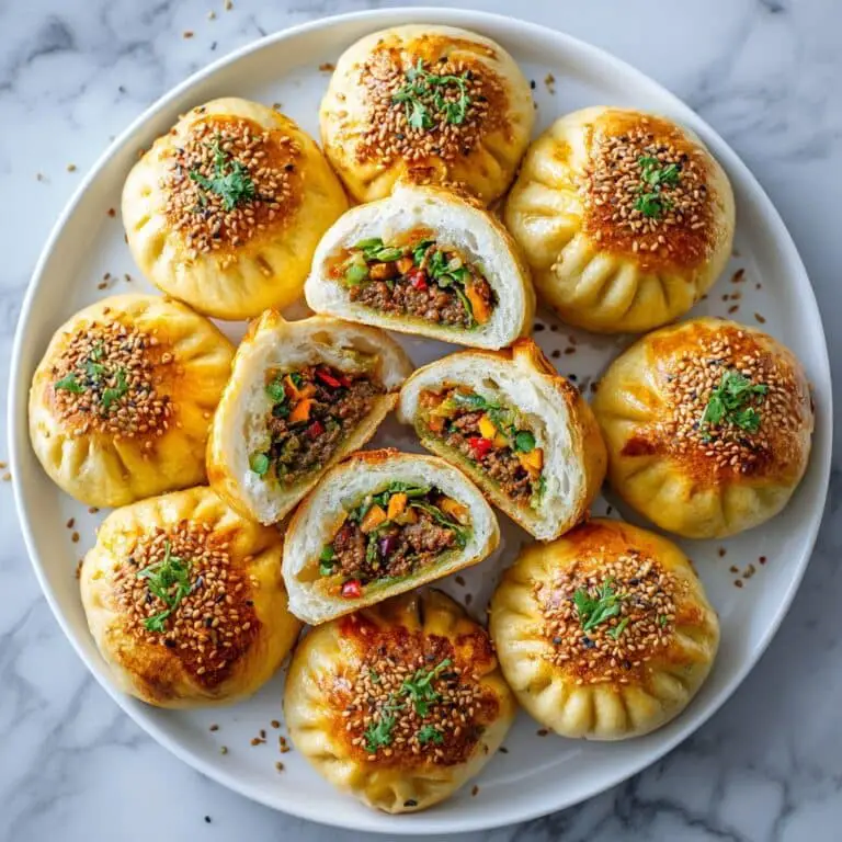 Pan-fried Vegan Bao Buns with Vegetable and Tofu Filling Recipe