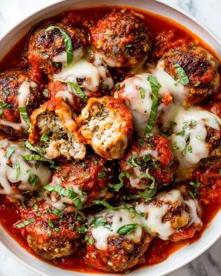 Cheesy Turkey Meatball Skillet Recipe