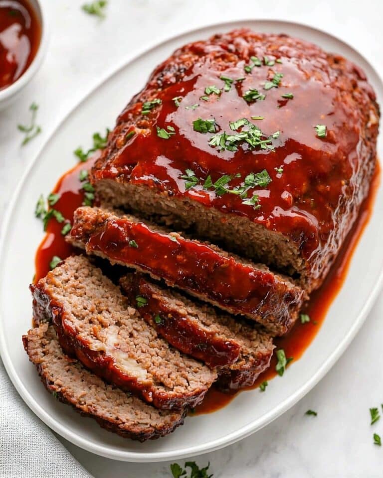 Classic Meatloaf with Ketchup Brown Sugar Glaze Recipe