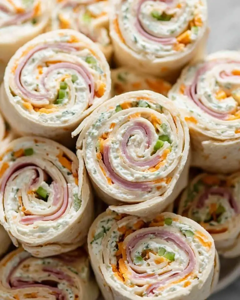 Ham and Cheese Tortilla Roll Ups Recipe