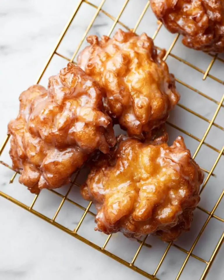 Delicious Apple Fritters with Vanilla Glaze Recipe