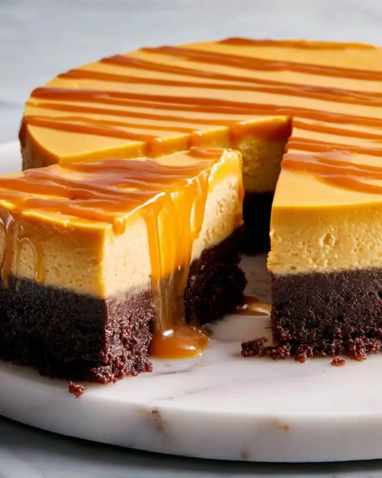 Brownie Bottom Pumpkin Cheesecake Recipe