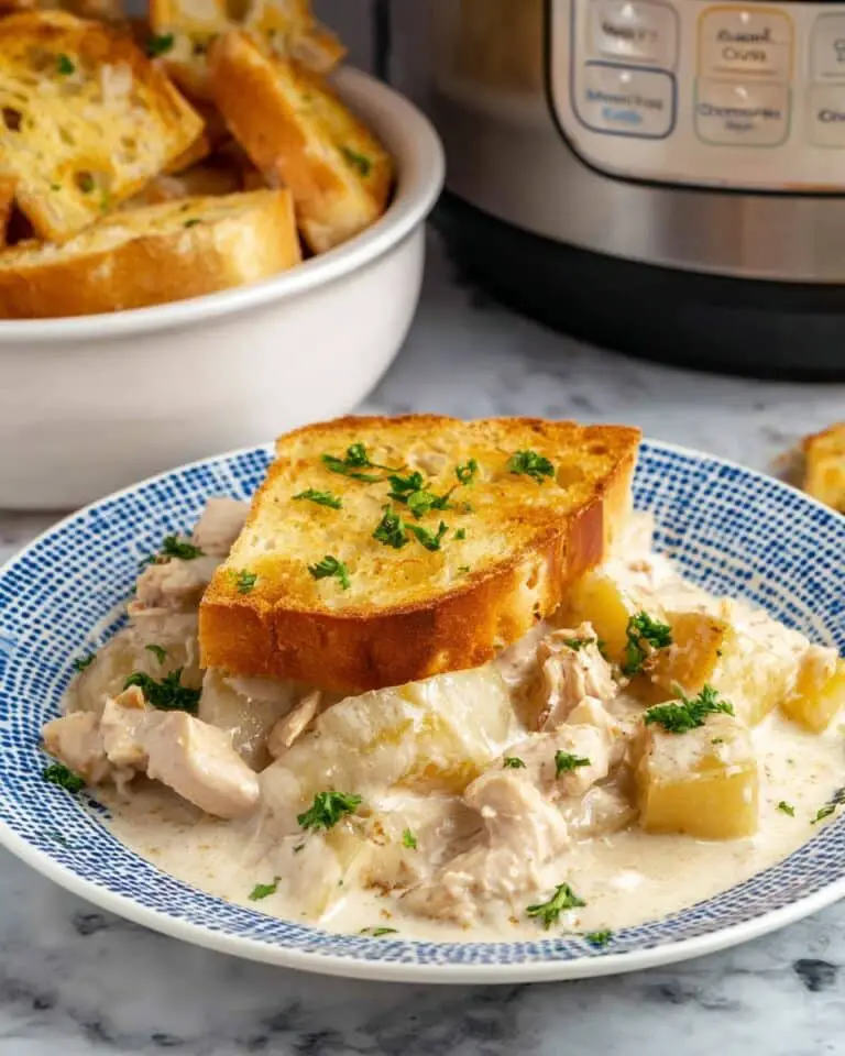 Slow Cooker Garlic Parmesan Chicken and Potatoes Recipe