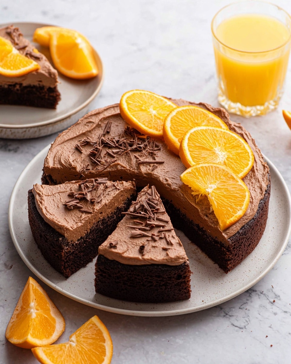 Chocolate Orange Cake with Rich Orange-Infused Frosting Recipe