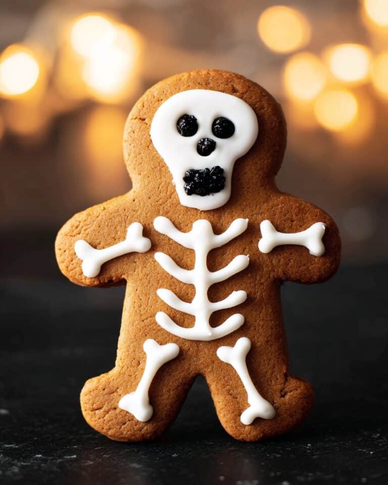 Gingerbread Halloween Skeleton Cookies Recipe