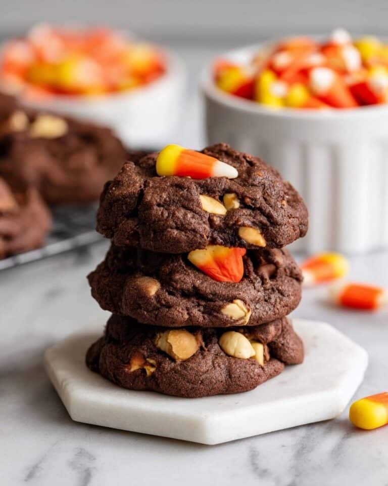 Chocolate Candy Corn Cookies Recipe