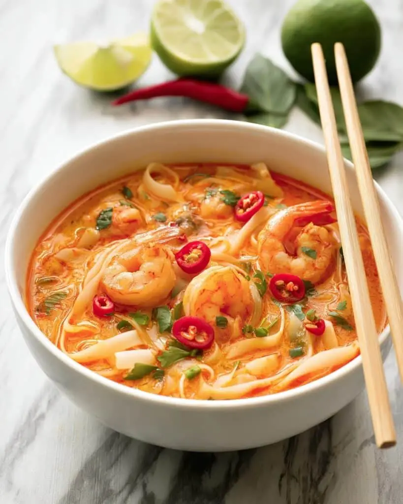 Thai Shrimp Soup with Noodles Recipe