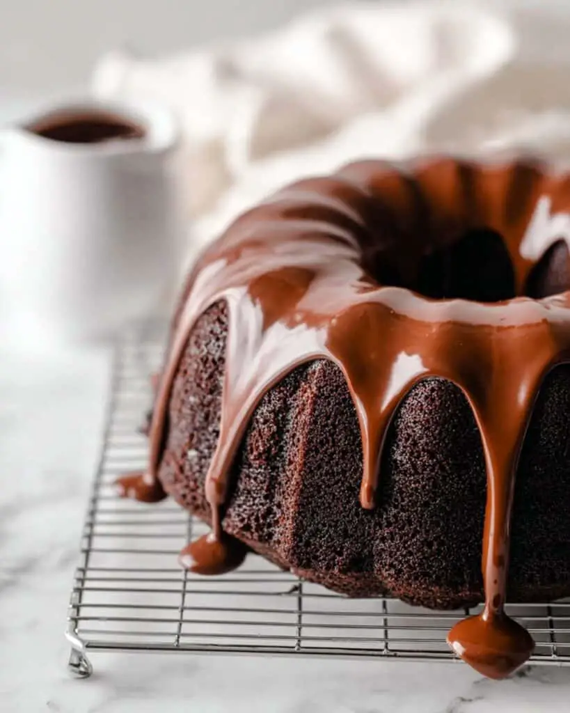 Chocolate Vegan Bundt Cake with Rich Chocolate Ganache Recipe