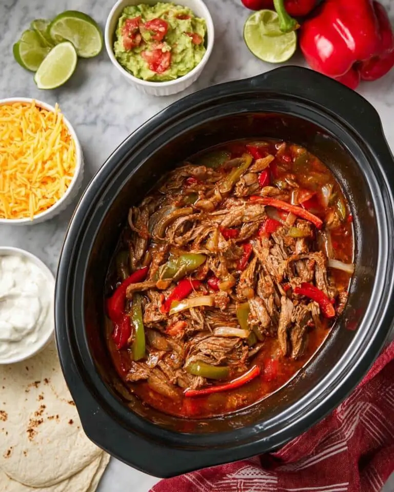 Slow Cooker Steak Fajitas Recipe
