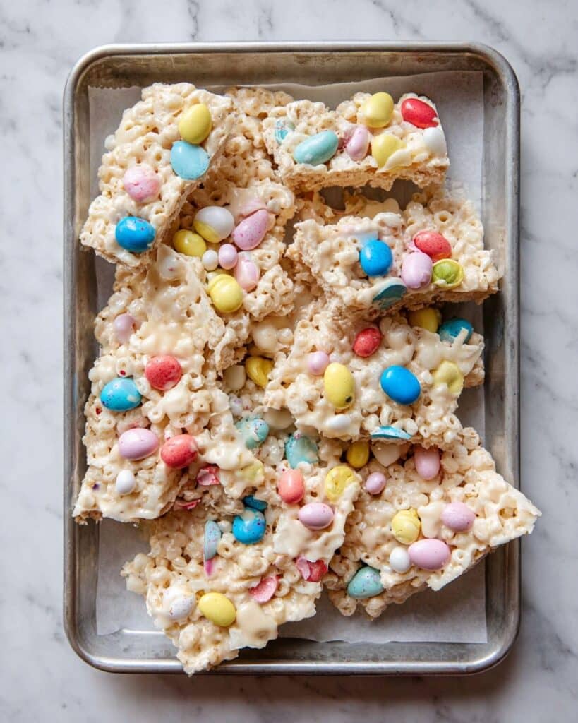 Easter White Chocolate Rice Krispies Bark Recipe