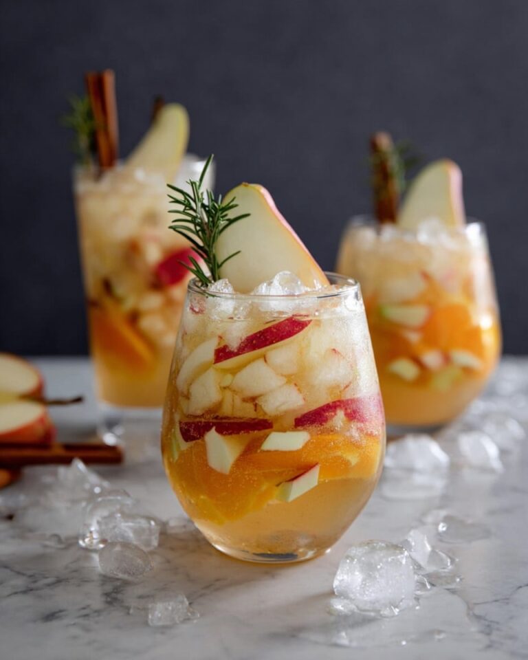 Fall Fruit Sangria with Pear Liqueur and Cinnamon Recipe