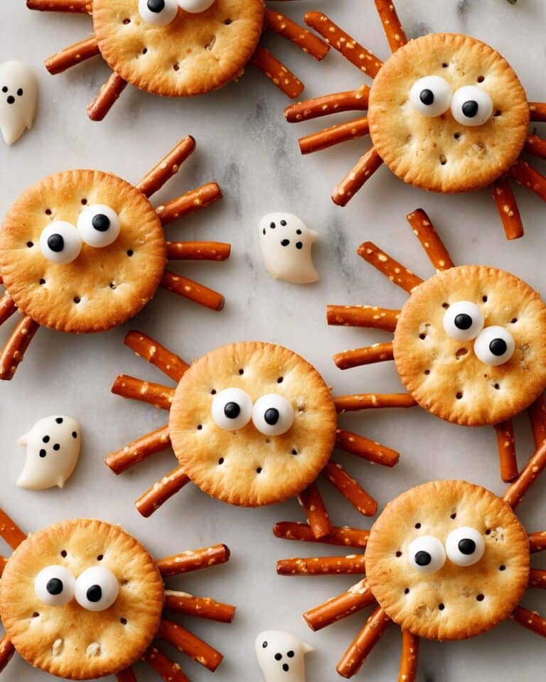 Spider-Themed Ritz Cracker Sandwiches (with Variations!) Recipe
