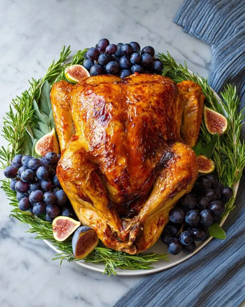 Spatchcock Turkey with Herb Butter Recipe