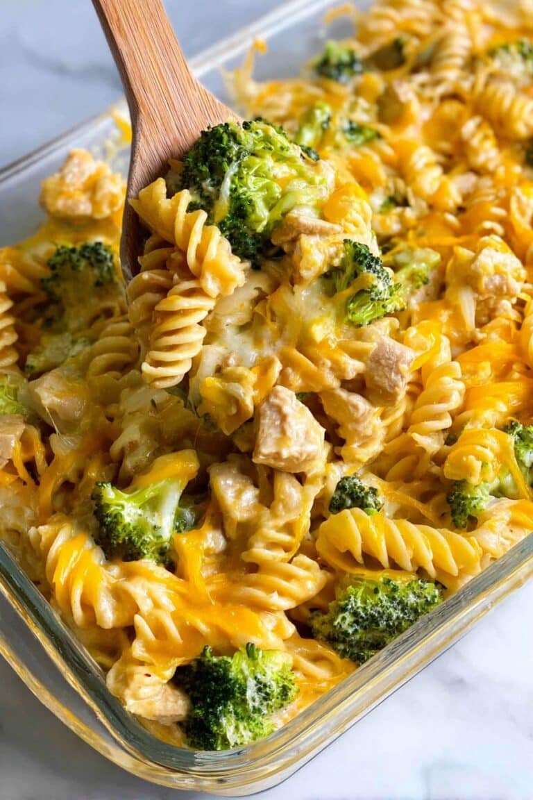Creamy Chicken Broccoli Noodle Casserole Recipe
