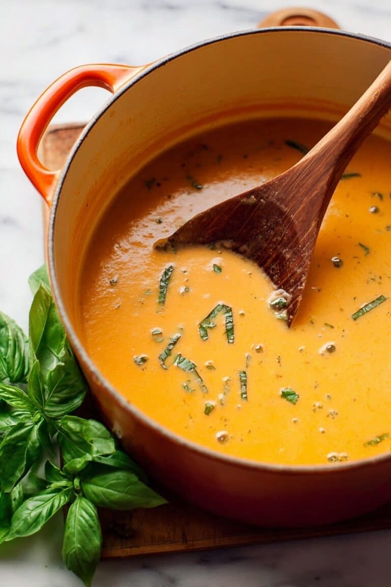 Creamy Tomato Basil Soup Recipe