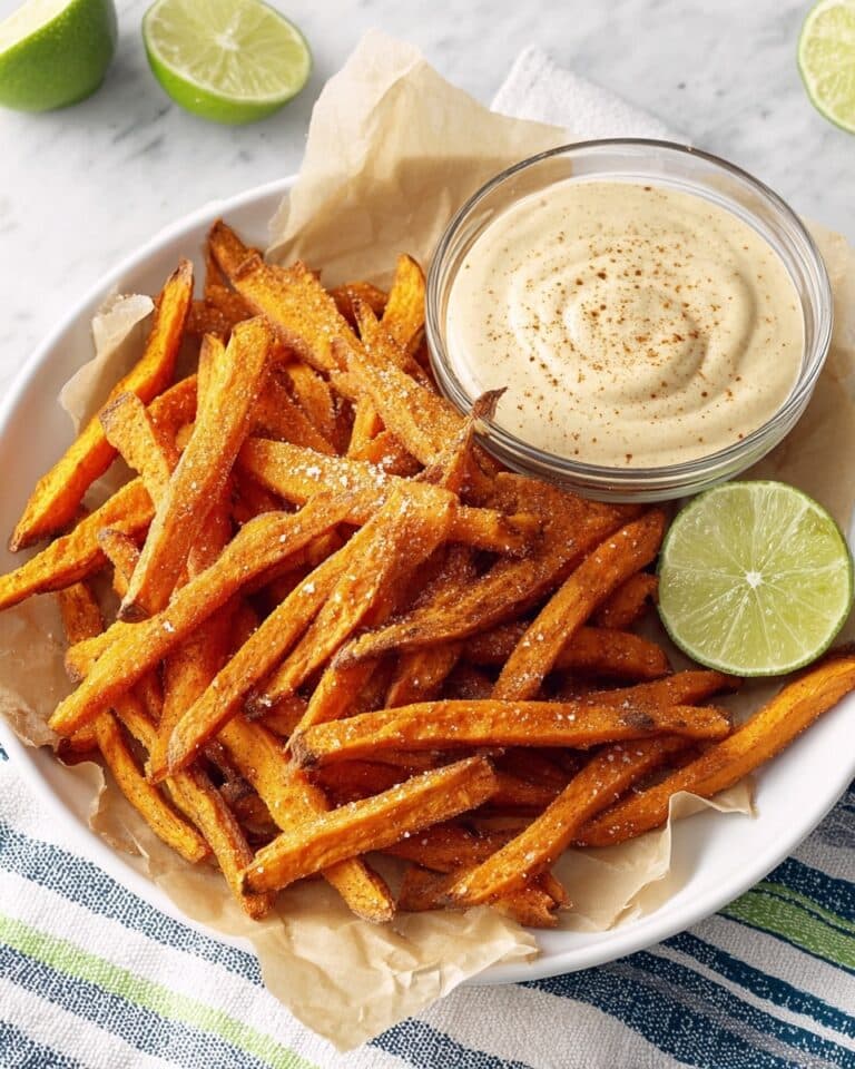 Sweet Potato Fries with Chipotle Lime Dipping Sauce Recipe