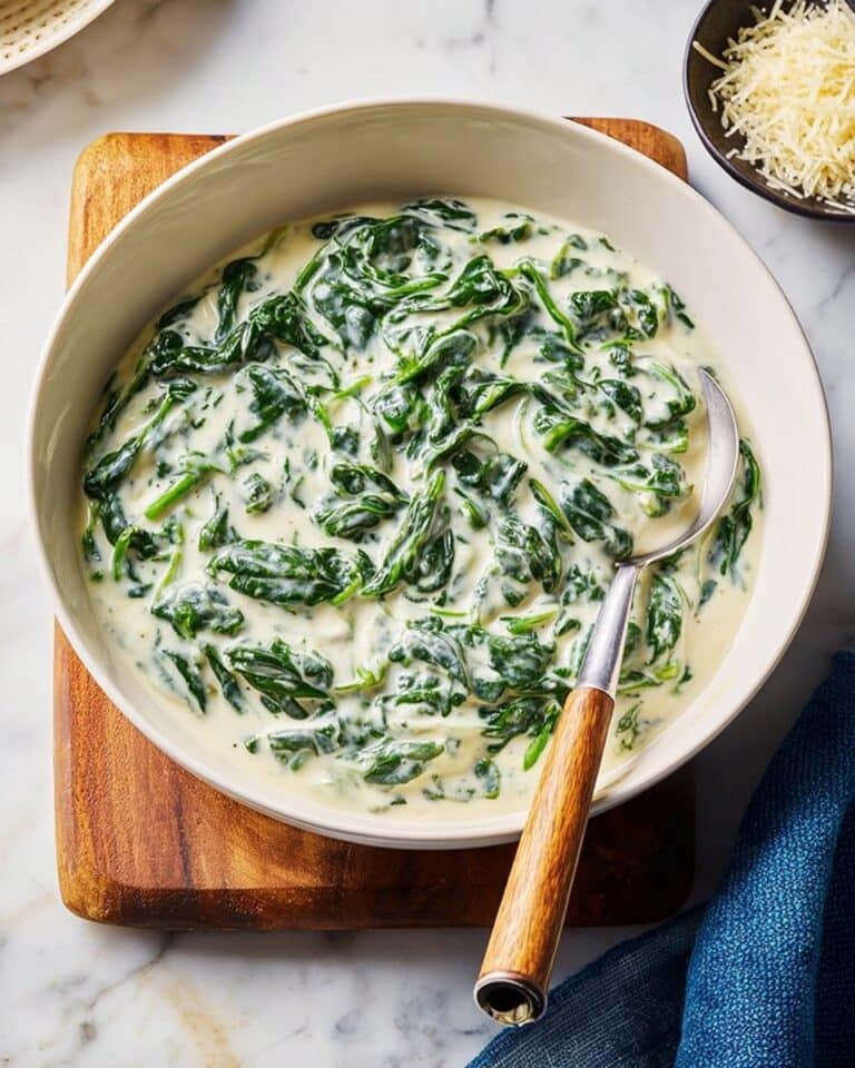 Creamed Spinach with Parmesan and Lemon Recipe