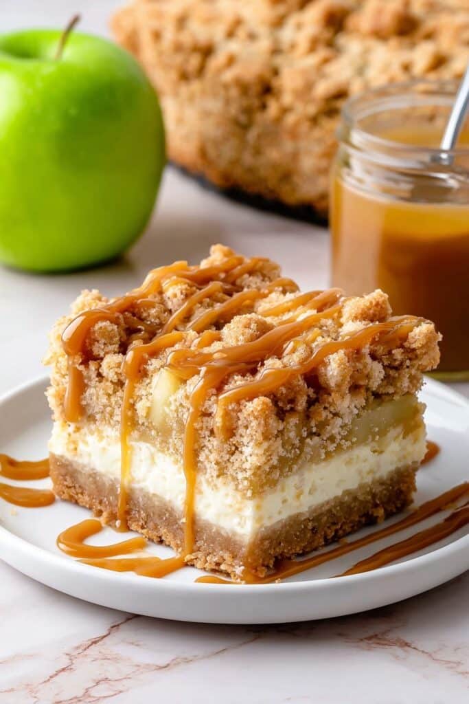 Caramel Apple Cheesecake Bars Recipe