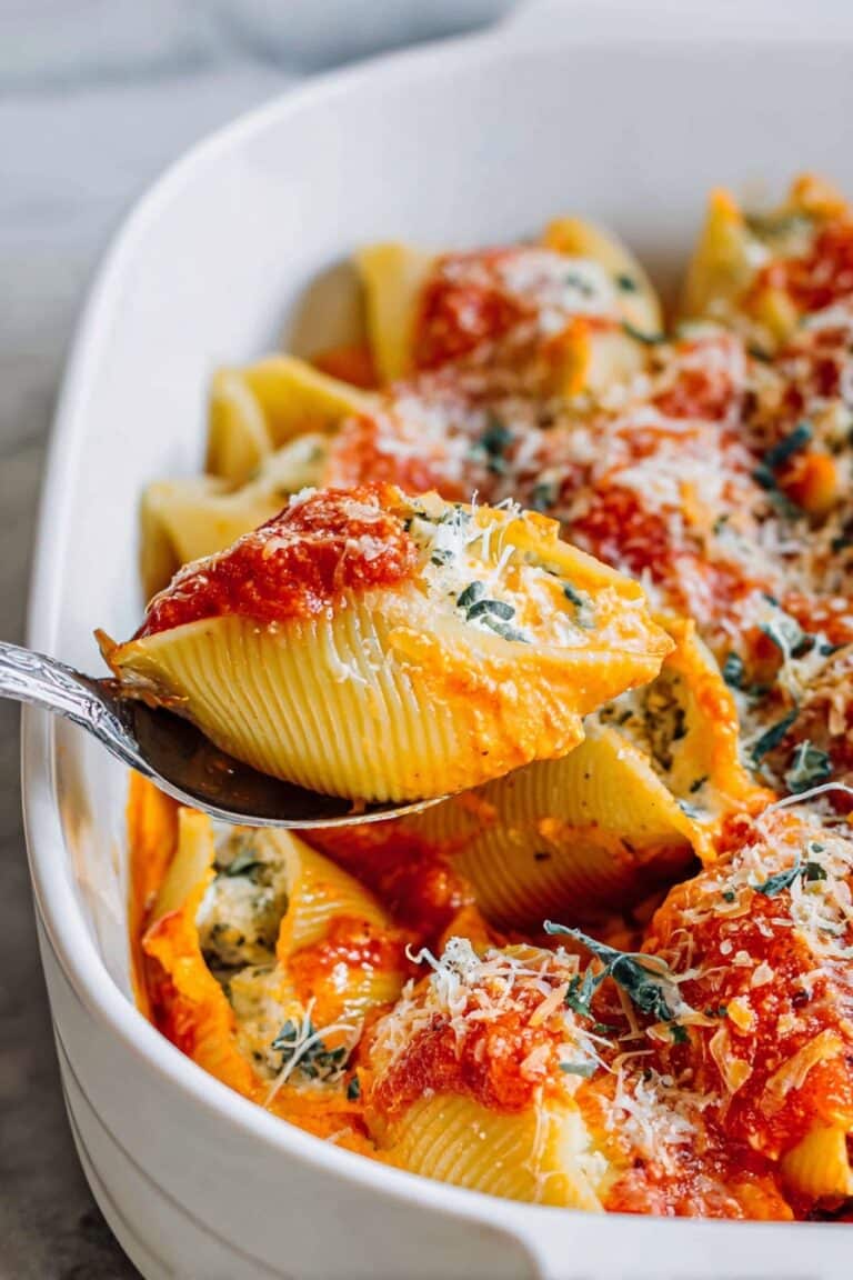 Pumpkin Stuffed Shells with Ricotta Recipe