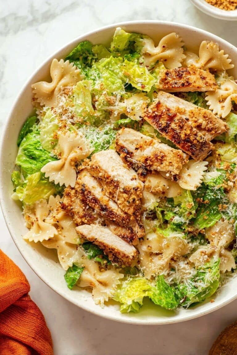 Chicken Caesar Pasta Salad Recipe