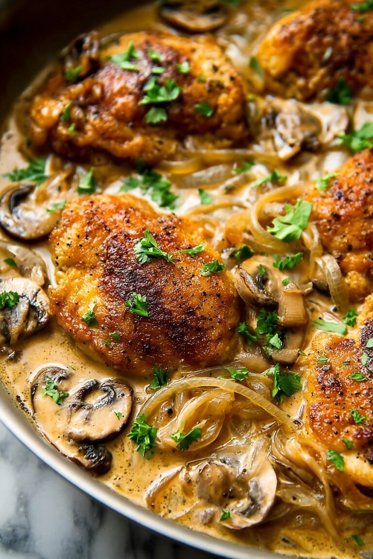 Chicken Marsala with Mushrooms and Cream Recipe