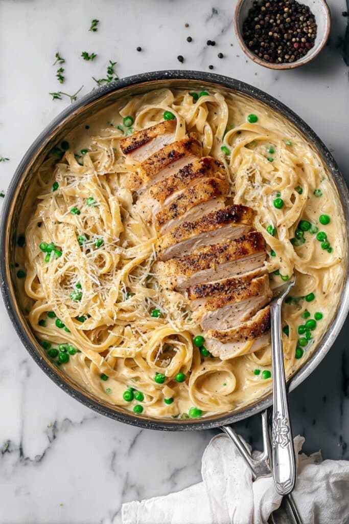 Turkey Alfredo Pasta Recipe