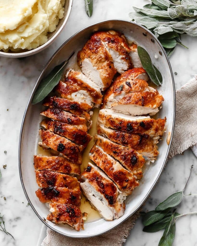 Air Fryer Turkey Breast with Fresh Herbs Recipe