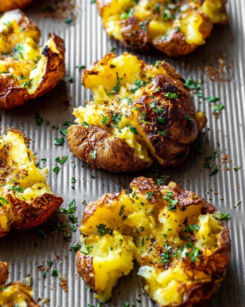 Crispy Smashed Potatoes in the Air Fryer Recipe