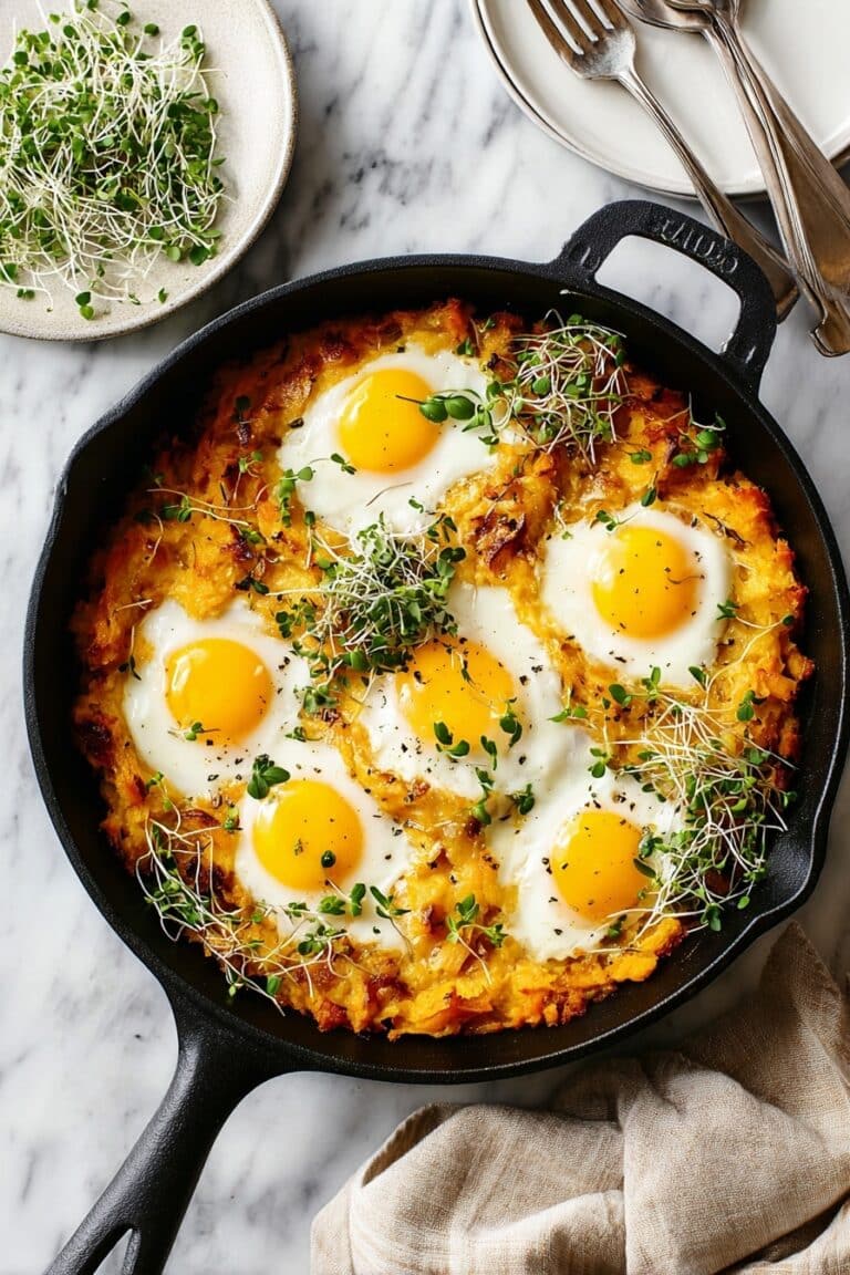 Orange Shakshuka with Roasted Butternut Squash and Spiced Eggs Recipe